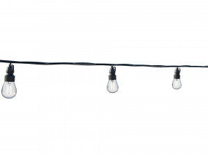 string lights edison lamps 3D Model