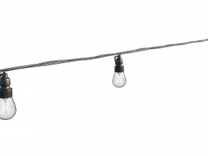 string lights edison lamps 3D Model