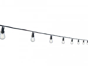 string lights edison lamps 3D Model