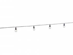 string lights edison lamps 3D Model