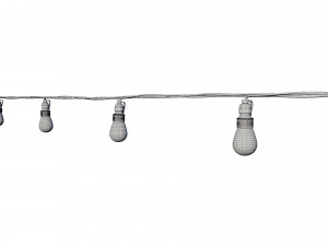 string lights edison lamps 3D Model