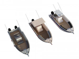 motorboats lowpoly asset pack 3Dモデル