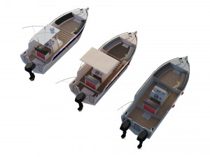 motorboats lowpoly asset pack 3Dモデル