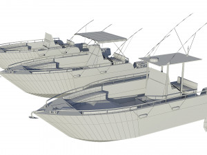 motorboats lowpoly asset pack 3Dモデル