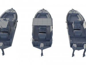 motorboats lowpoly asset pack 3Dモデル