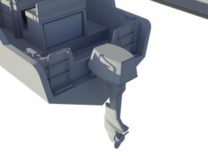 motorboats lowpoly asset pack 3Dモデル