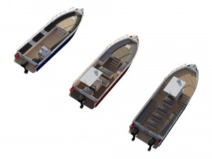 motorboats lowpoly asset pack 3D 모델