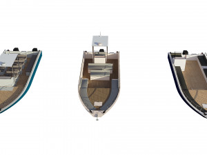 motorboats lowpoly asset pack 3D 모델