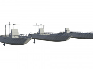 motorboats lowpoly asset pack 3D 모델