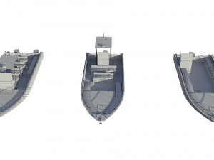 motorboats lowpoly asset pack 3D 모델