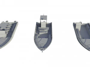 motorboats lowpoly asset pack 3D Model