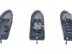 motorboats lowpoly asset pack 3D Model