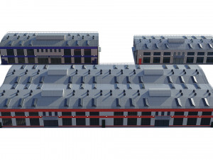 industrial buildings model pack Modelo 3D