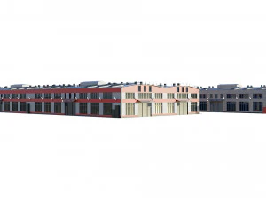 industrial buildings model pack 3D Model