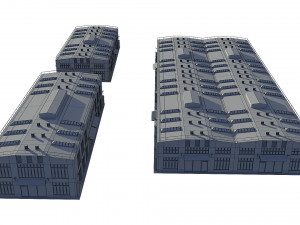 industrial buildings model pack Modelo 3D