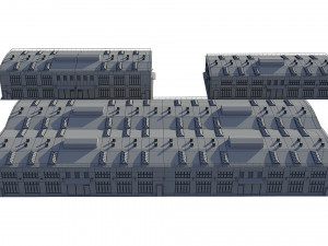 industrial buildings model pack Modelo 3D