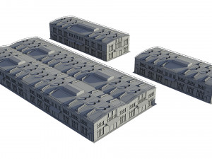 industrial buildings model pack Modelo 3D