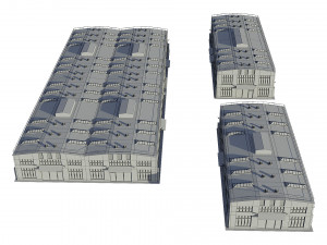 industrial buildings model pack Modelo 3D