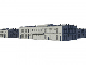 industrial buildings model pack Modelo 3D