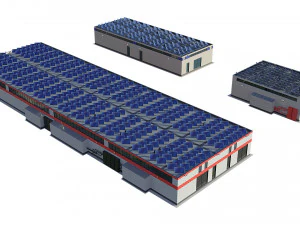 industrial buildings model pack 3D Model