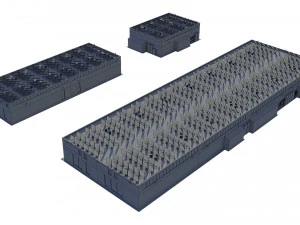 industrial buildings model pack 3D Model