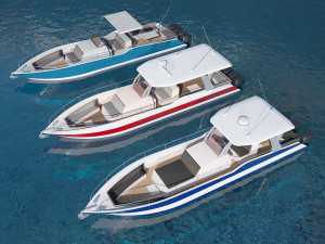 motorboats lowpoly asset pack 3D Model