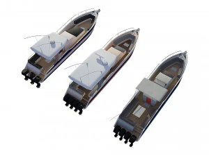 motorboats lowpoly asset pack 3D Model