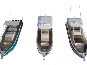 motorboats lowpoly asset pack 3D Model