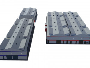 industrial buildings model pack Modelo 3D
