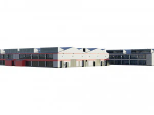 industrial buildings model pack 3D Model