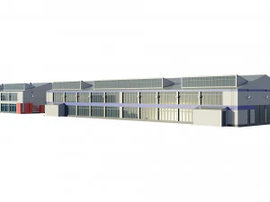 industrial buildings model pack 3D Model