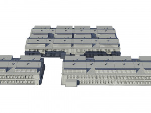 industrial buildings model pack Modelo 3D