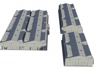 industrial buildings model pack Modelo 3D