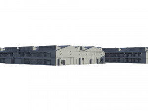industrial buildings model pack Modelo 3D