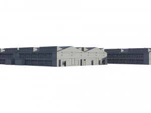 industrial buildings model pack 3D Model