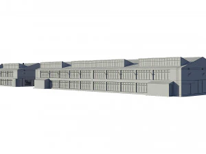industrial buildings model pack 3D Model