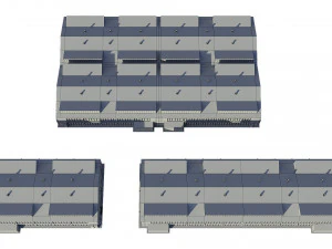 industrial buildings model pack 3D Model
