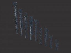 ladders metal model pack Modèle 3D