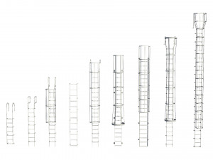 ladders metal model pack Modèle 3D