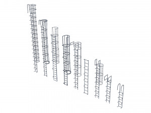 ladders metal model pack Modèle 3D