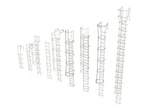 ladders metal model pack Modèle 3D
