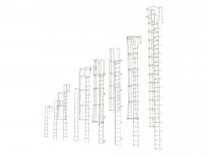ladders metal model pack Modèle 3D