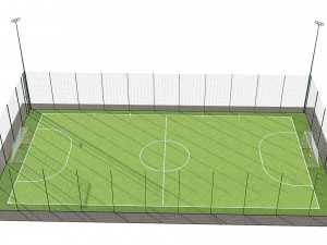 soccer football field 3D-Modell