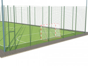 soccer football field 3D-Modell