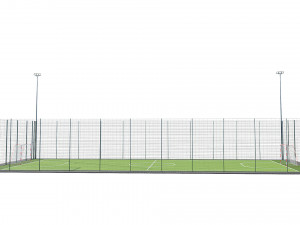 soccer football field 3D-Modell
