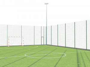soccer football field 3D-Modell