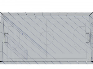 soccer football field 3D-Modell