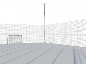 soccer football field 3D-Modell