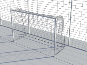 soccer football field 3D-Modell