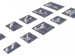 skate park concrete bowls pack Model 3D